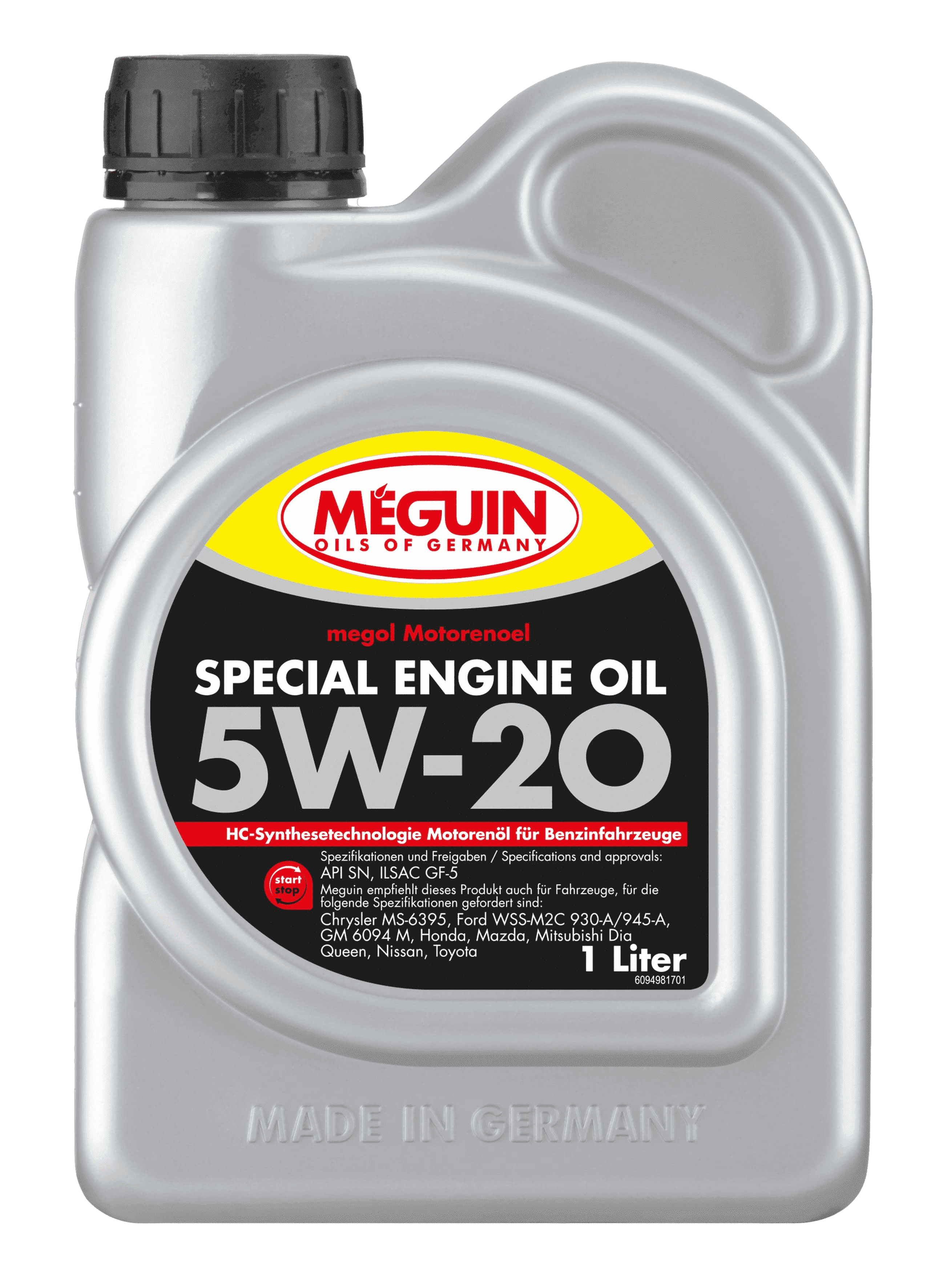 Моторное масло MEGUIN Megol Special Engine Oil 5W-20, 1л